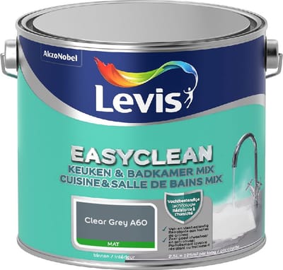 Levis - Easyclean Keuken & Badkamer Mix - Clear Grey A60 - Mengverf - 2,5 L