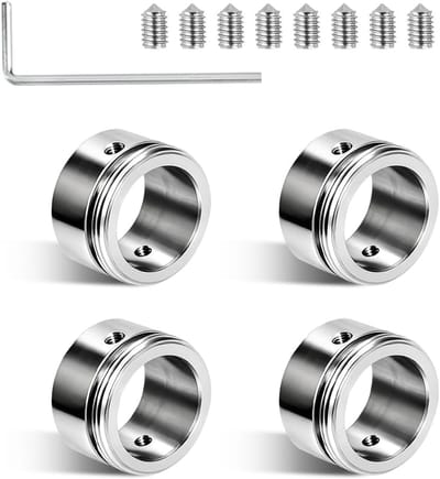 Verwarmingsklep adapters M30 x 1.5 - 304 roestvrij staal - met inbussleutel - voor duurzame installatie - ShopVlot