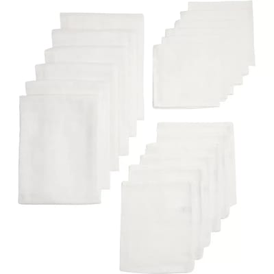 Meyco Baby Uni starterset - 18-pack - hydrofiel - white