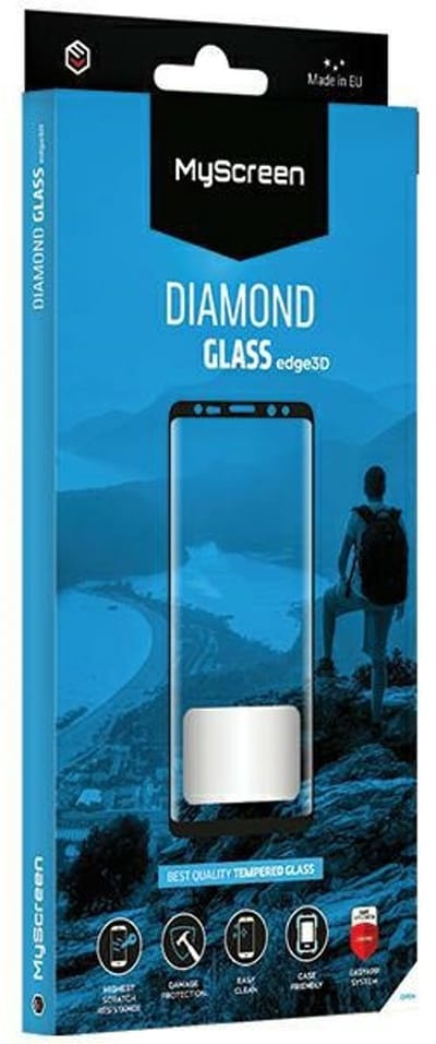 MyScreen Protector Diamond Glass Edge 3D - Gehard Glas Bescherming - Vivo V30 5G - Zwart - 3D Rand