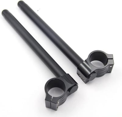 Motorfiets Stuurverhogers - Clip-on Stuur - Comfortabel Rijden - Verstelbaar en Afneembaar - 33-51 mm - Zwart