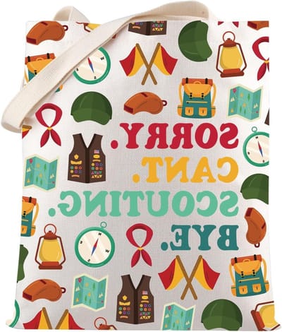 Allecto Plus - Tote Bag voor Scouting en Wandelen - Leuk cadeau voor Scouting-leider - Handige tas voor activiteiten met zoekwoorden: scout leader, camping.