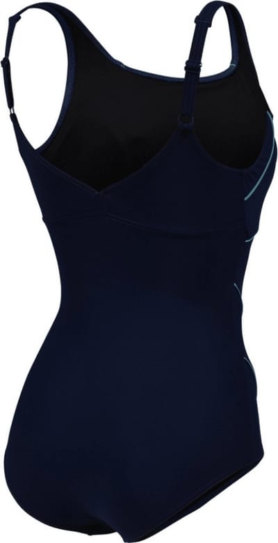 Arena Badpak Jewel One Piece Low C Cup R Marineblauw-Baligroen