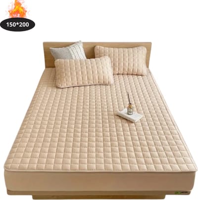 Nivard Waterdicht Hoeslaken - Beddengoed - Fitted Sheet - Bed - Khaki 150x200