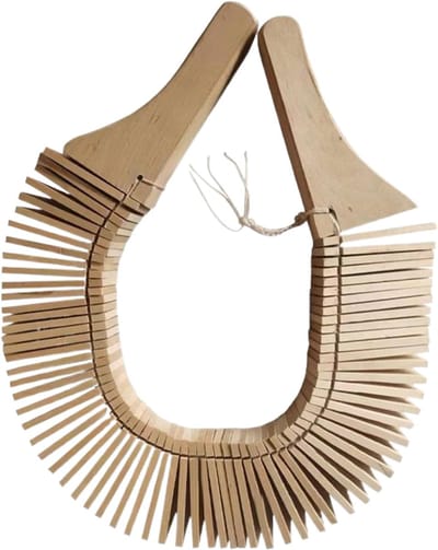 Muziekinstrument Peutermuis - Houten Percussie - Ouder-Kind Binding - Ergonomisch Ontwerp - 28 cm - Houtkleur