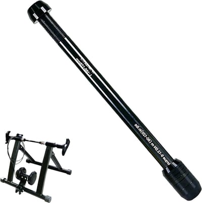 Steekas adapter voor rollentrainer, M12 x 1,5, aluminium, geschikt voor fietsaanhangers en accessoires, 168-178 mm