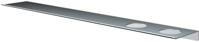 Hotbath &More Shelves - Planchet 80 Cm - Inclusief Bevestigingsrails - Met 2 Uitsparingen - Voor Zeepdispenser of Beker - RVS 316