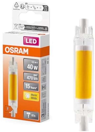 Meerkleurige LED-lamp met R7s retrofit-sokkel - 4,5W, 470lm, 2700K - Niet dimbaar