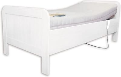 Bedden Amsterdam B.V. -Elektrische seniorenbed inclusief Matras Cocos latex paarden inclusief 42-lats elektrische lattenbodem - Medisch verantwoord en uitzonderlijk comfortabel - 90x200 - beuken