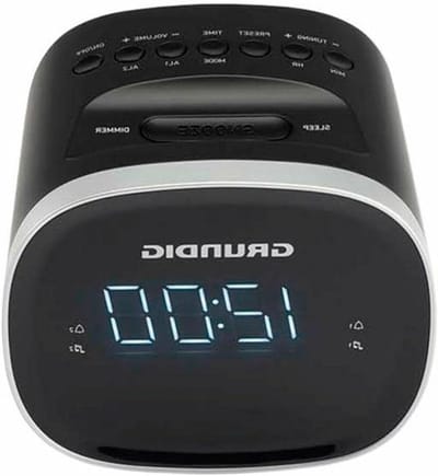 Radio Sveglia Grundig SCN 230 LED AM/FM 1,5 W Nero