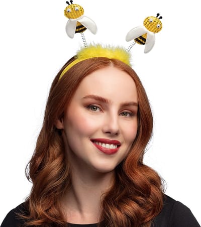 Boland - Diadeem Honingbijtjes - Één maat - Kinderen en volwassenen - Vrouwen - Grappig - Fout- Dieren