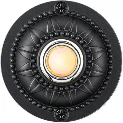 Ronde Metalen Drukknop Deurbel met LED Verlichting - Waterdicht en Klassiek Ontwerp