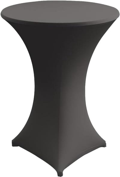 Ronde Stretch Tafelhoes Anthraciet voor Bistrotafel en Statafel 80-85 cm