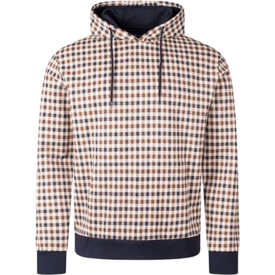 Aquascutum Active Iconic Club Check Beige Hoodie