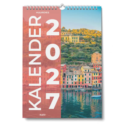 Huurdies Kalender 2027 - Italië - 35x24cm