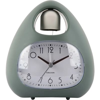 Karlsson Wekker Blob Bell - Jungle groen - 12x8x13.7cm - Modern - Wekker voor slaapkamer - Wekkers