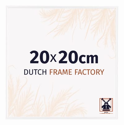 Fotolijst 20x20 cm - Kunststof - Wit Hoogglans - Easy