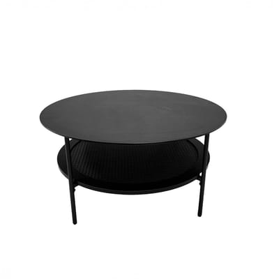 Giga Living Salontafel Pensacola - Zwart Rond - Ø80x40cm