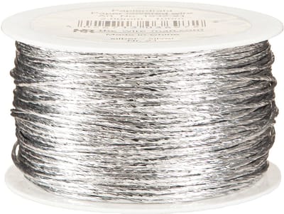 Draad gewikkeld in zilver Ø2mm 100m