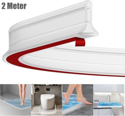 2 Meter Doucheafdichting Zelfklevende Spatstrip, Waterstopper voor Douche Badkamer
