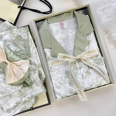 Bedrukte Pyjamabroek Set Velvet Dames 2-delige Pyjama Set Ondergoed Herfst en Winter Casual Velvet Huispak Pyjama XL