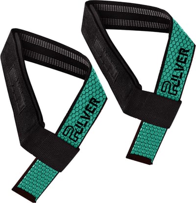 Pulver pro grip - Lifting Straps blauw 2x - Krachttraining Accessoires - Powerlifting - Bodybuilding - grip - fitness