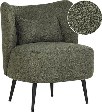 OTSBY - Fauteuil - Donkergroen - Bouclé