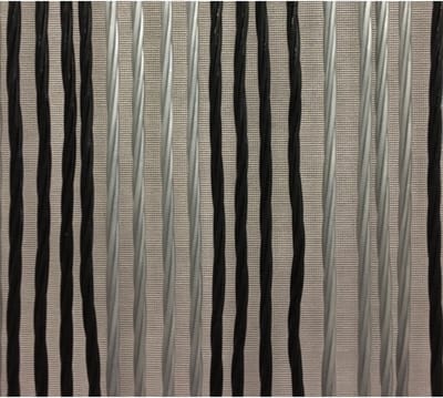 Wicotex Victoria - Vliegengordijn - 100x240 cm - Zwart/Zilver