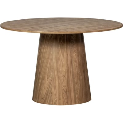 WOOOD Maan Eettafel - MDF - Walnoot - 75x120x120