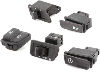 Dailygoods - Motorfiets startknop - Startschakelaar - Eenvoudige installatie - Waterdicht - Voor 12V motoren - Geschikt voor ATV's