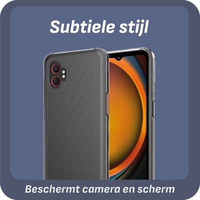Cazy hoesje geschikt voor Samsung Galaxy Xcover7 Pro Hoesje Siliconen - Flexibele Case - Transparant