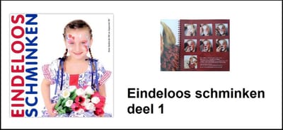 Schminkboek eindeloos schminken deel 1 - Schmink boek grime schminken thema feest festival party halloween dieren