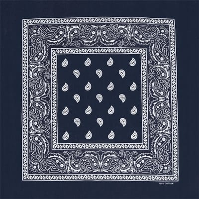 Bandana Paisley Donkerblauw Katoen - Stijlvolle Accessoire