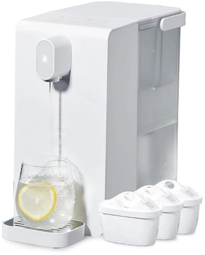 TIM® Instant waterkoker - Koffiezetapparaat - Waterkoker - Wit - 24cm x 14cm x 29cm