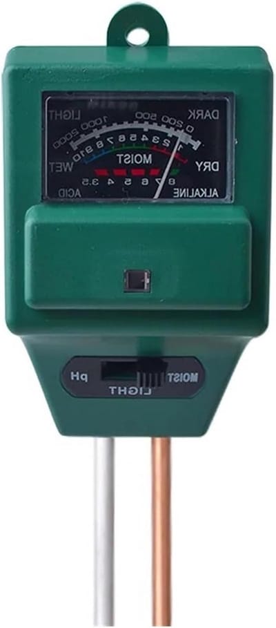 Tuingrond Tester - Bodemmeter PH Vochtigheid - Planten Verzorgen - 3-in-1 Meting - 200 mm Sonda - null