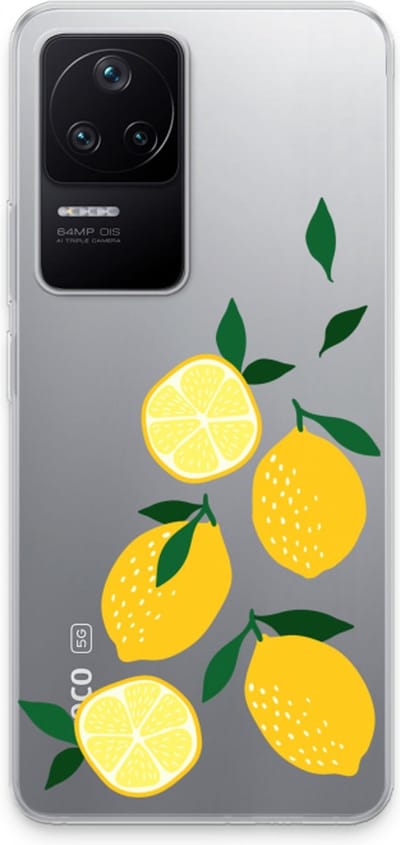 Case Company® - Hoesje geschikt voor Xiaomi Poco F4 hoesje - You're my lemon - Soft Cover Telefoonhoesje - Bescherming aan alle Kanten en Schermrand