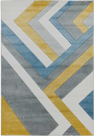 Easy Living - Sketch-Linear-Grey-Multi Vloerkleed - 200x290  - Rechthoek - Laagpolig Tapijt - Modern - Meerkleurig