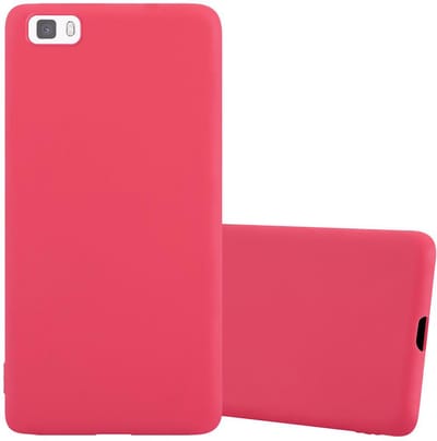 Cadorabo Hoesje geschikt voor Huawei P8 LITE 2015 in CANDY ROOD - Beschermhoes gemaakt van flexibel TPU silicone Case Cover