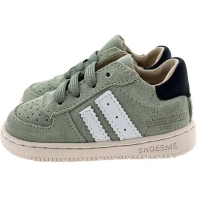 Shoesme Lichtgroen Sneakertje - Sneakers Kinderen - Jongens - Sage Green - Suède - Maat 22