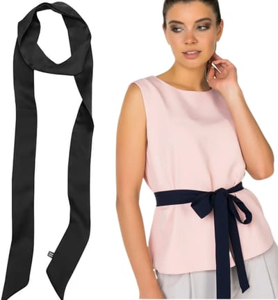 Dailygoods- Satijnen Riem 5 cm - Damesriem - Bruidsriem - Elegante Riem - Verstelbare Riem - Hoogwaardig Materiaal