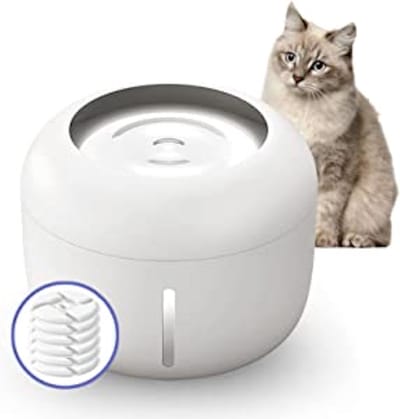 Kat Drinkfontein 2.5L Automatische waterdispenser Ultrastil met slimme pomp voor katten, honden en meerdere huisdieren
