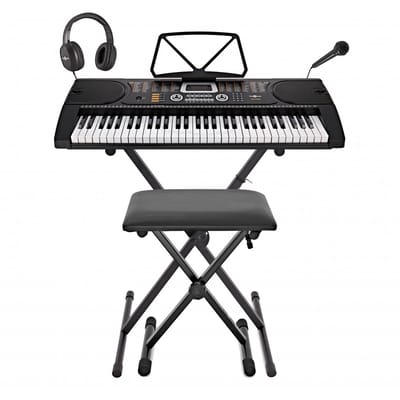 MK-2000 61-toets Draagbaar Keyboard van Gear4music - Compleet Pakket