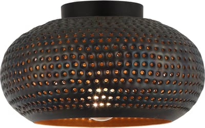 Chericoni Spezia Plafondlamp - 1 lichts - Ø 30cm - Zwart - Metaal