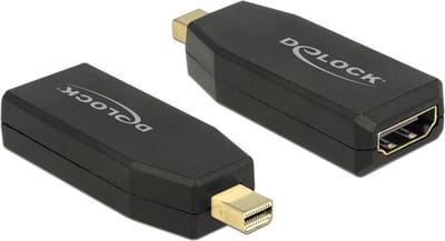 DeLOCK premium Mini DisplayPort naar HDMI adapter - DP 1.2 / HDMI 1.4 (4K 30Hz) / zwart