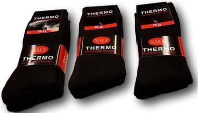 Thermo Sokken 6 Paar Zwart Maat 35/38