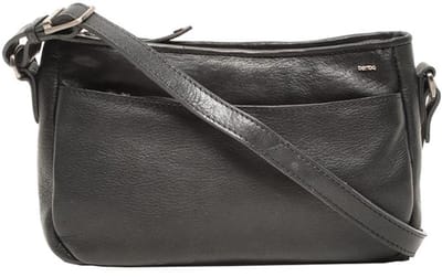 Berba | Lucca | Crossbody tas | Schoudertas | Dames | Zwart | Leer