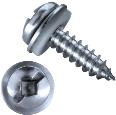 GOEBEL® - 500 x Bolkop plaatschroeven (Ø x L) 4,2 x 13 mm RVS C1 (AISI 410) GOEBEL zilver GL met EPDM Ring - Schroeven - 1749142130