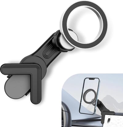 Magnetische Telefoonhouder Voor Tesla Model 3/Y/X/S - Geschikt voor: Auto Accessoires Met MagSafe - Magneet houder - Geschikt voor: iPhone en Android