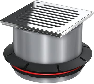 ACO Opzetstuk Variant-CR 196x196/K3/V2A/Sleufrooster geschroefd, 9519.40.89