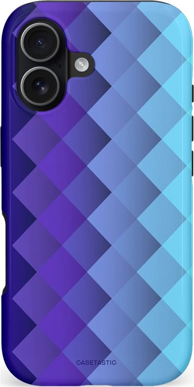 Casetastic hoesje geschikt voor Apple iPhone 17 - MagSafe - Dubbellaagse bescherming - Artica - Fashion Case - Blauw Lavendel